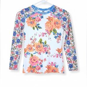 MAGII Girls Floral Free Spirit Odyssey Long Sleeve Rashguard
